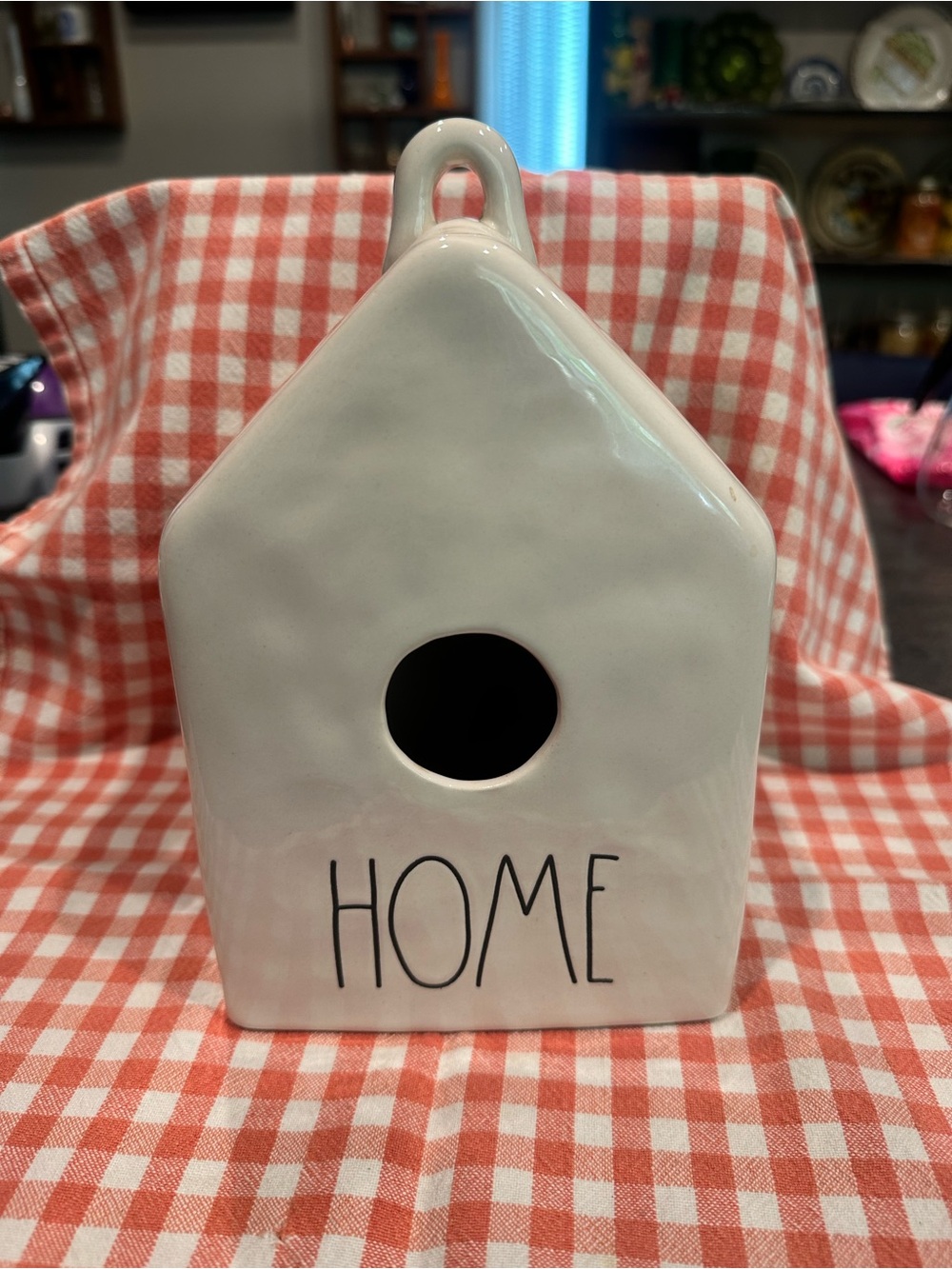 Rae Dunn White Ceramic Piece with Black Logo